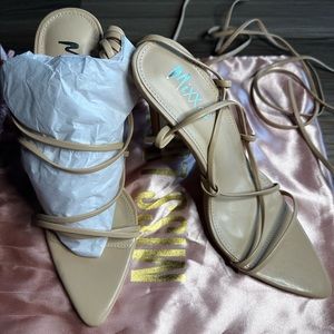 Nude straps brand new heels